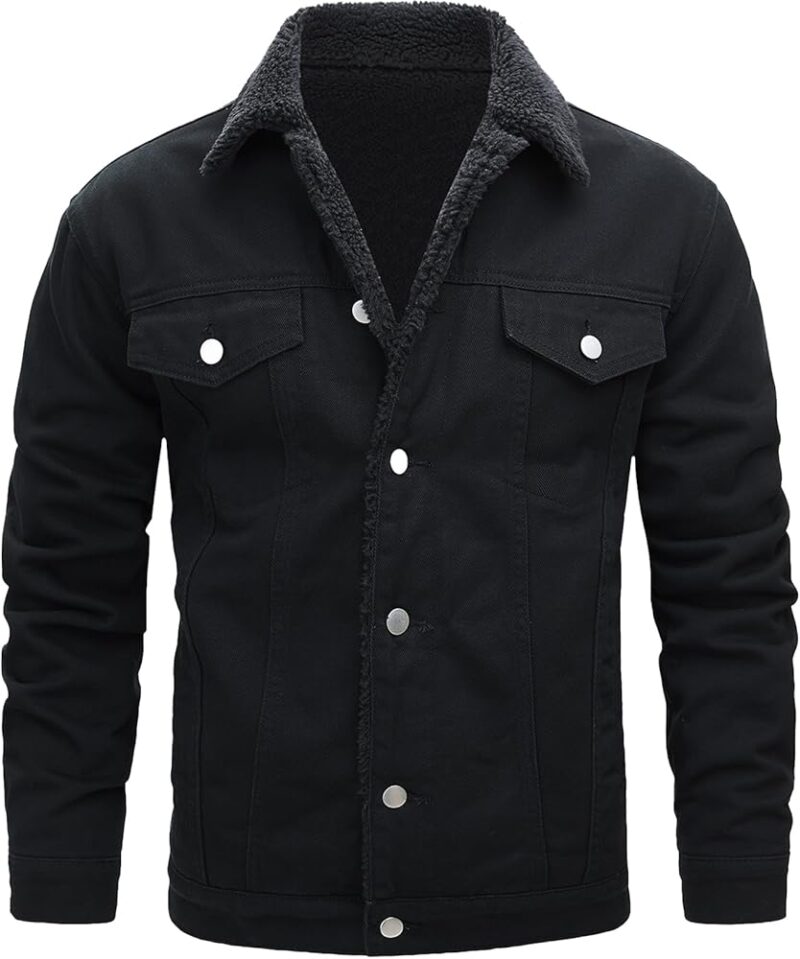 Unisex Denim Jacket Regular Fit - Black