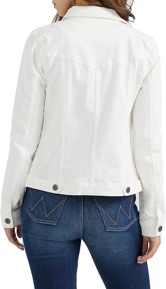 Womens Denim Jacket Regular Fit -Off-White