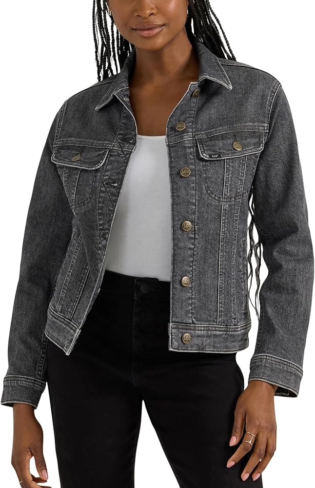 Womens Denim Jacket Regular Fit - Grey
