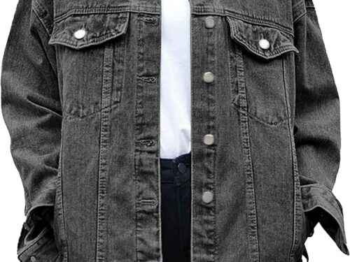 818oEl3jkjL._AC_UY1000_ Unisex Denim Jacket Oversized Fit - Grey