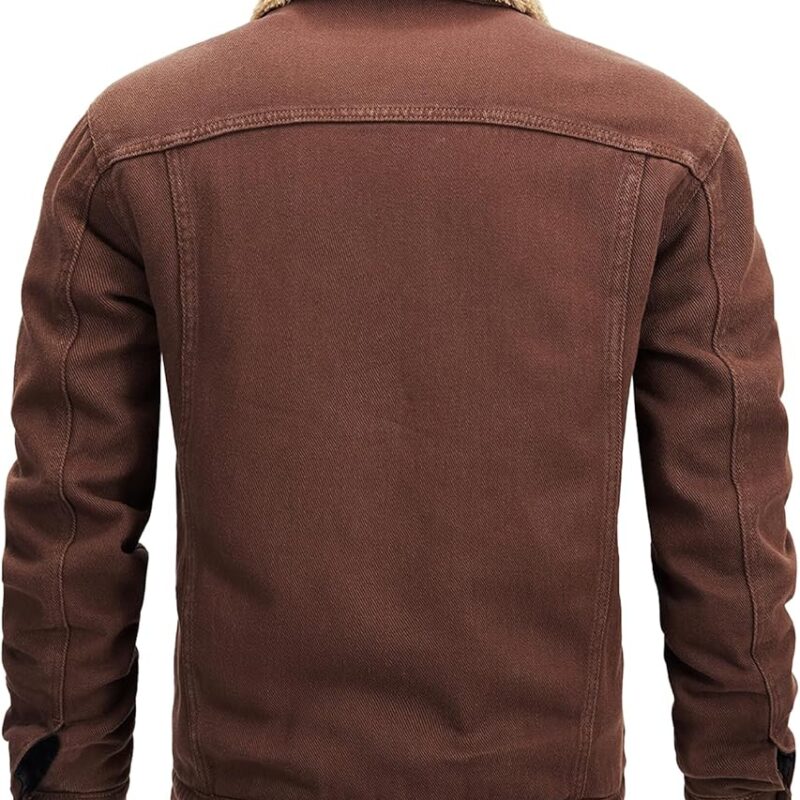 Unisex Denim Jacket Regular Fit - Brown