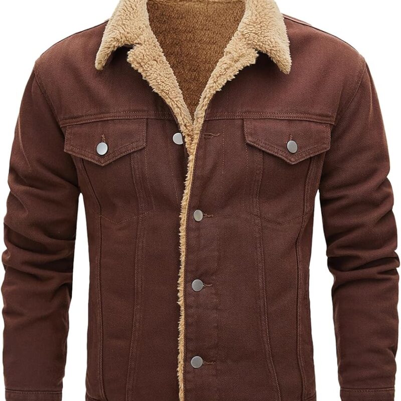 Unisex Denim Jacket Regular Fit - Brown