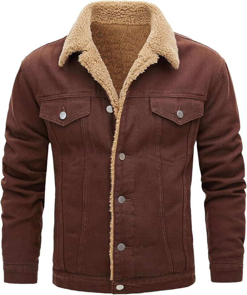 Unisex Denim Jacket Regular Fit - Brown