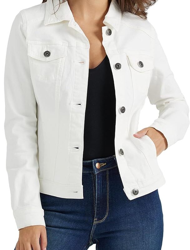 Womens Denim Jacket Regular Fit -Off-White