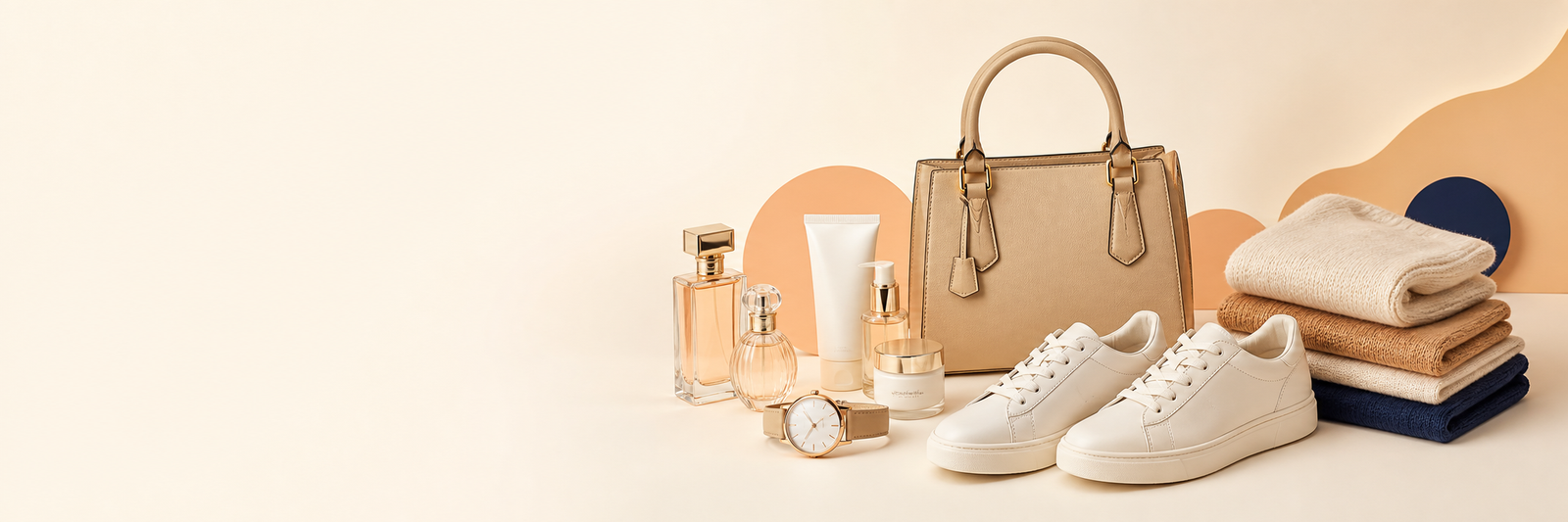 Fashion accessories, shoes, fragrances and beauty products