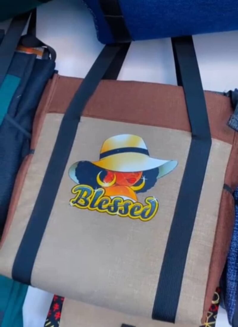 Blessed Colour-Block Tote Bag