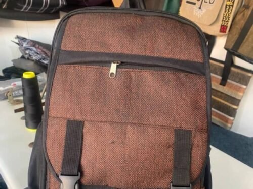 Vintage Brown Flap Backpack