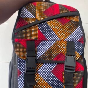 Multicolour Geometric Print Backpack