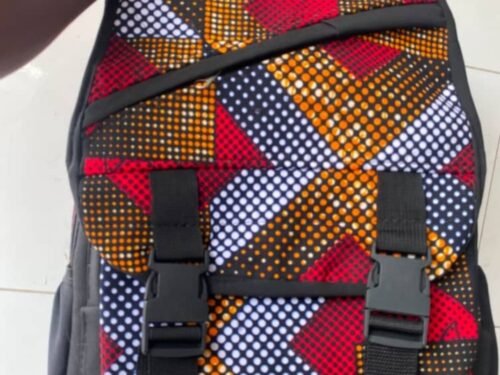 Multicolour Geometric Print Backpack