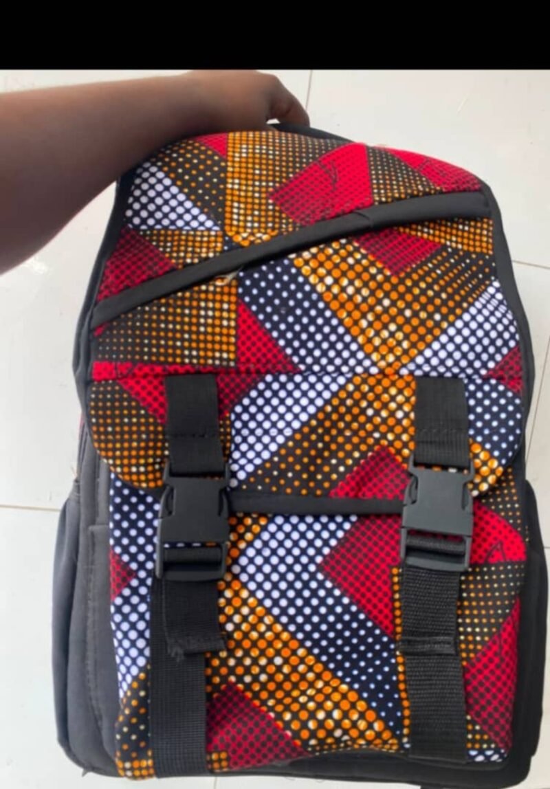 Multicolour Geometric Print Backpack