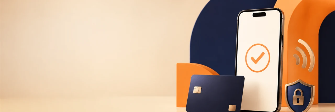 Secure mobile payment with phone, card and shield