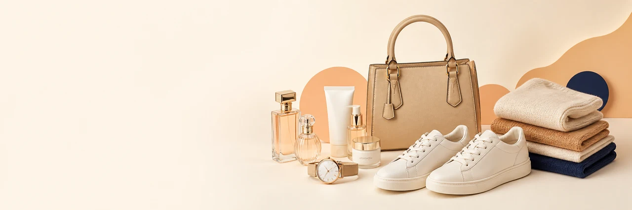 Fashion accessories, shoes, fragrances and beauty products