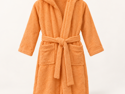 svd-sv-0321-clean-01 Girls – Bathrobes – Orange – Style 0321
