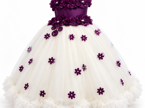 Dresses – Purple – Style 0340