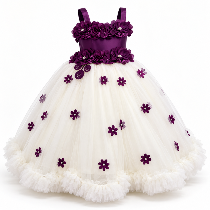 Dresses – Purple – Style 0340