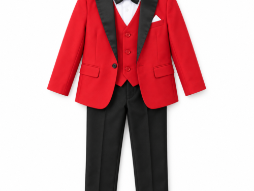 Boys – Suits – Red – Style 0347