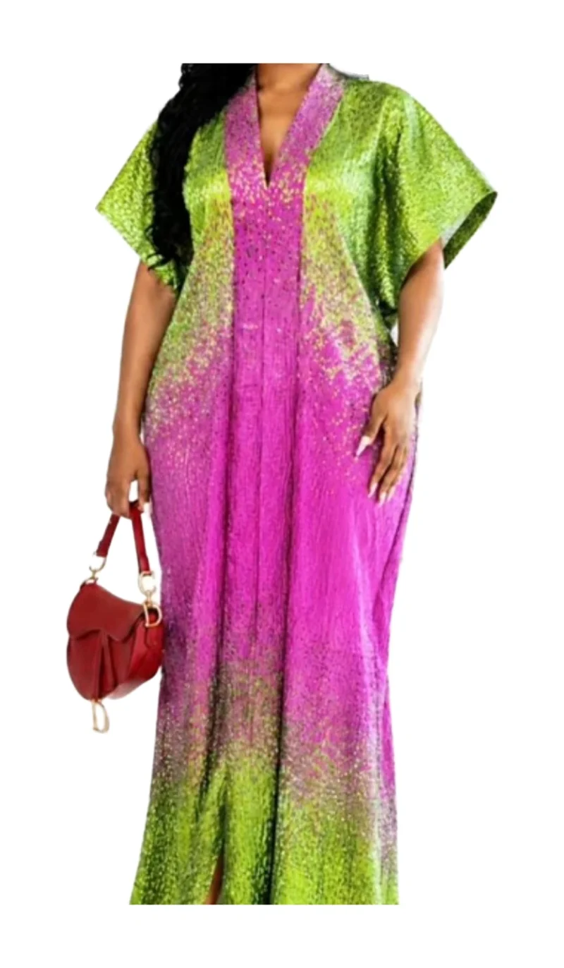 Ombre Luxury Kaftan Dress – Style 0891