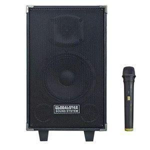 Global Star Upright Speaker with Handheld Microphone