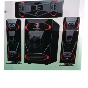 Black and Red Multi-Speaker System