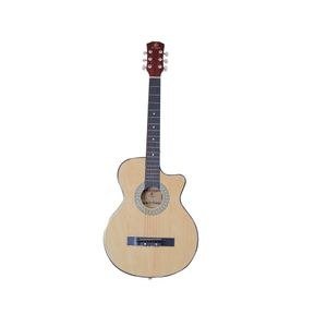 Natural-Tone Acoustic Guitar with Dark Pickguard