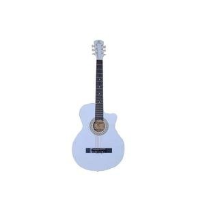 Pale Blue Acoustic Guitar with Dark Bridge