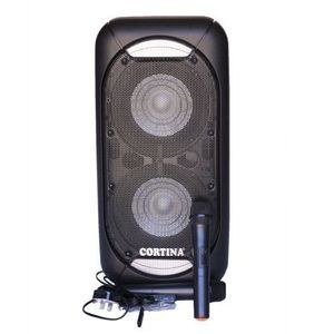 Cortina Dark Dual-Grille Speaker with Microphone