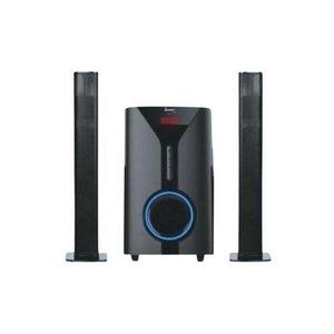 Global Star Dark Speaker System with Blue Front Ring
