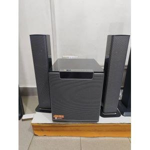 Sayonapps Dark Speaker System with Angled Side Units