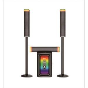 Dark Speaker System with Gold-Coloured Trim