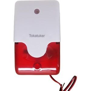 White and Red Wired Alarm Unit