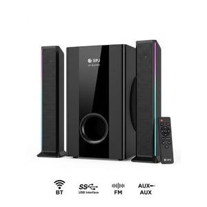 SPJ Dark Speaker System with Coloured Edge Strips