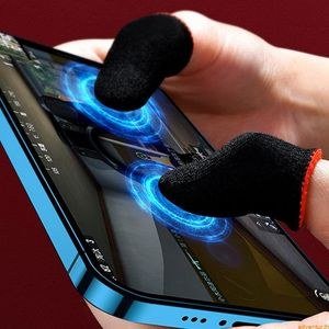 Black Finger Sleeves with Contrasting Cuffs
