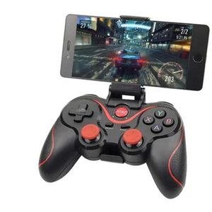 Black and Red Gamepad with Phone Support