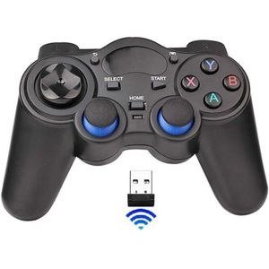 Dark Gamepad with Blue Thumb-Control Accents