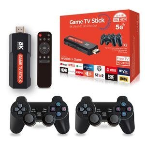 Game-Stick Set with Dark Controllers and Remote