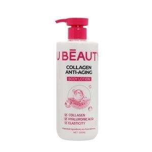 Ubeauty White Pump Bottle with Pink Label