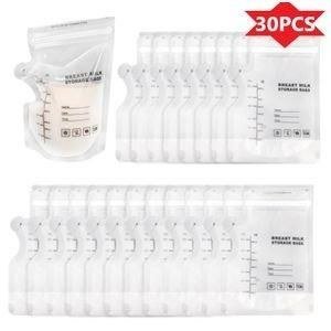 Milk-Storage Bags with Printed Markings