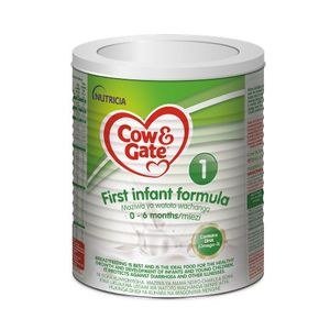 Cow & Gate First Formula Container with Green Label