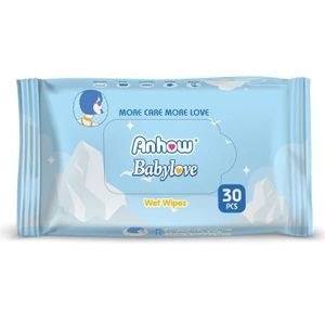 ANHOW Baby Wipes Blue Pack with 30 Marking