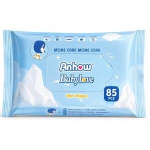 ANHOW Baby Wipes Blue Pack with 85 Marking