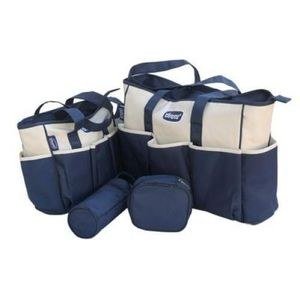 Chicco Cream and Navy Bag Arrangement