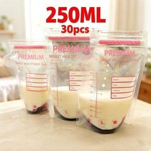 Milk-Storage Bags with Pink Printed Markings