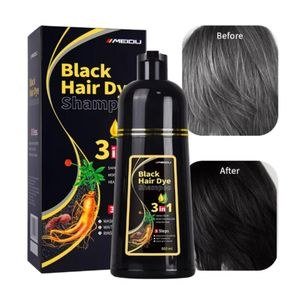 Black Hair-Dye Shampoo Bottle with Retail Box