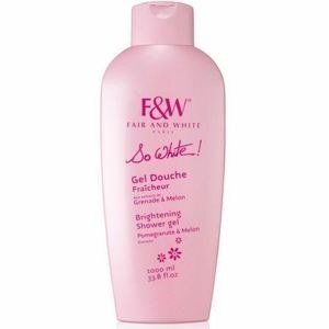 Fair and White So White Labelled Shower-Gel Bottle