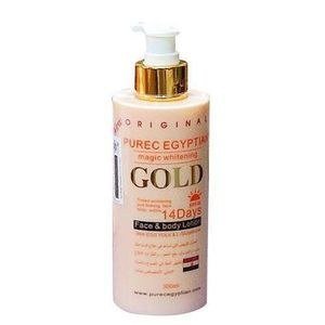 Pure Egyptian Gold Labelled Lotion Bottle