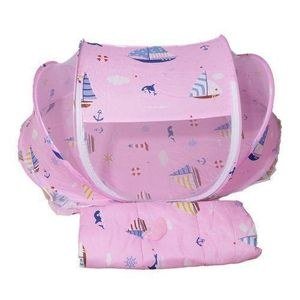 Pink Printed Baby-Net Arrangement
