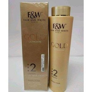 Fair and White Gold Labelled Lotion Bottle with Box