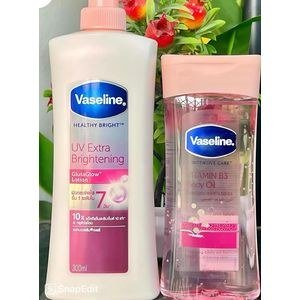 Vaseline Pink-Labelled Bottle Arrangement