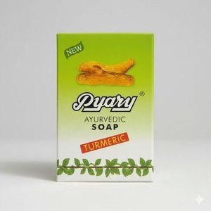 Pyary Turmeric-Labelled Soap Package