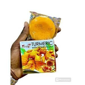 Turmeric and Honey-Labelled Soap Bar with Package